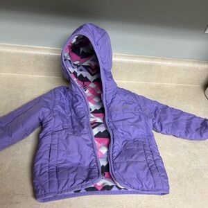 Baby girls reversible Columbia Kids' Purple Hooded Jacket